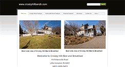 Desktop Screenshot of crosbyhillbandb.com